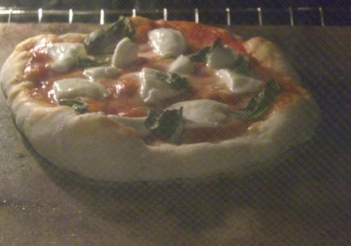 Just in the oven, pizza NY style