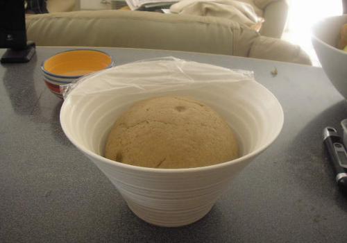 Finished dough at 2 hours' bulk fermentation