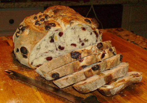Aug '08 Golden Raisin, Allspice &amp; Cranberry loaf --- extra-primo-yummy toasted
