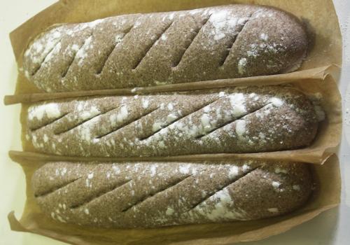 purple long breads