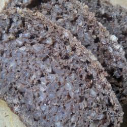 Buckwheat Pumpernickel - first loaf - crumb