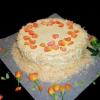 (10) 17th Birthday Cake (Orange sponge cake with creme fraiche and coconut icing), July 2009
