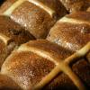 vegan sourdough hot cross buns